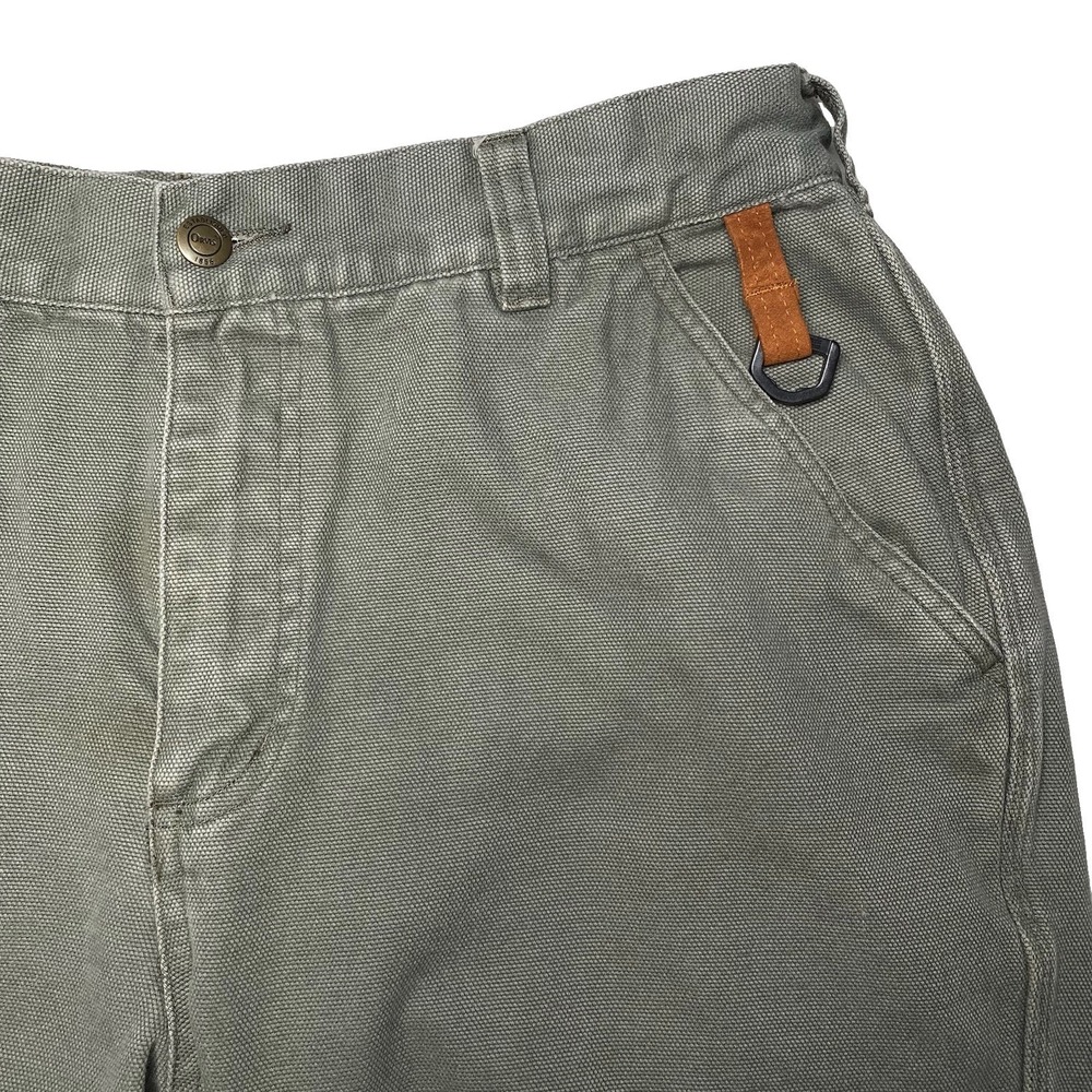90s Orvis Pants 36 (35x29 Cuffed) Cotton Duck Canvas Green Workwear Gorpcore